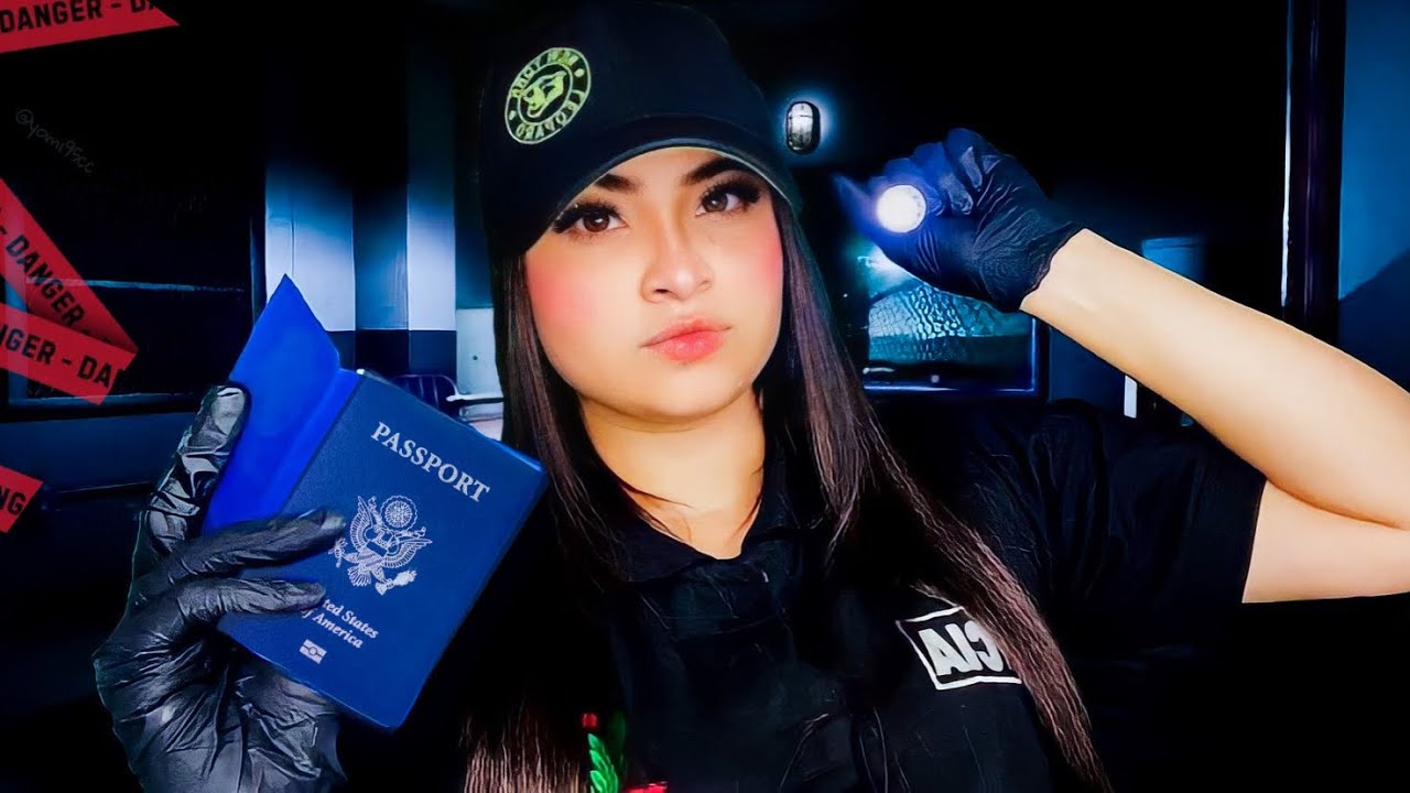 ASMR: INSPEÇÃO DE BAGAGEM SUSPEITA NO AEROPORTO! 🧳