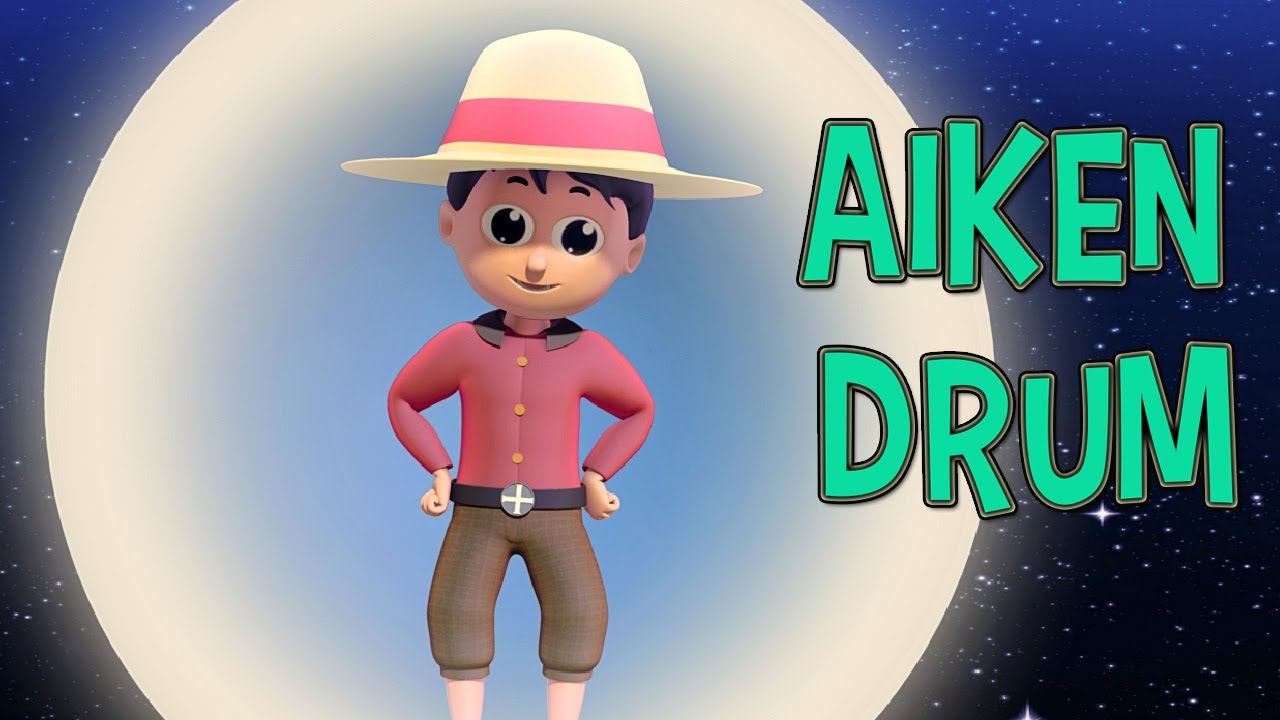 There Was a Man Who Lived in The Moon Aiken Drum | Nursery Rhymes
