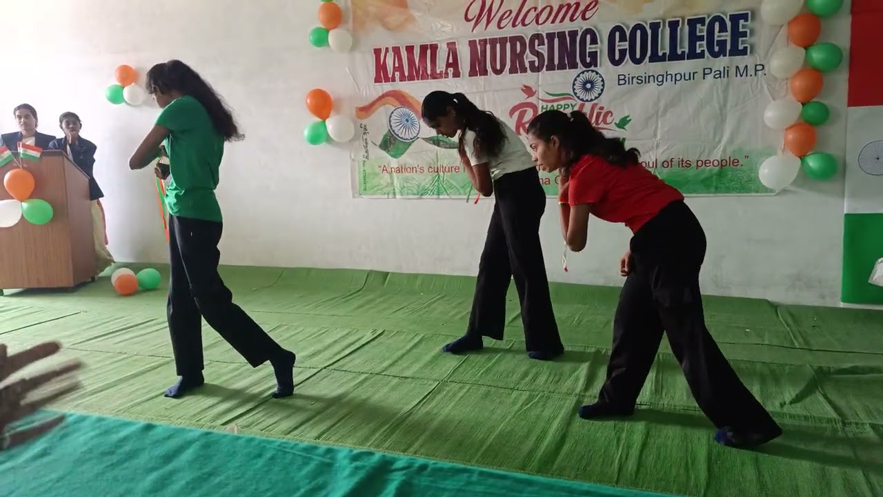  Wonderful performance by fresher batch on kamla nursing college 