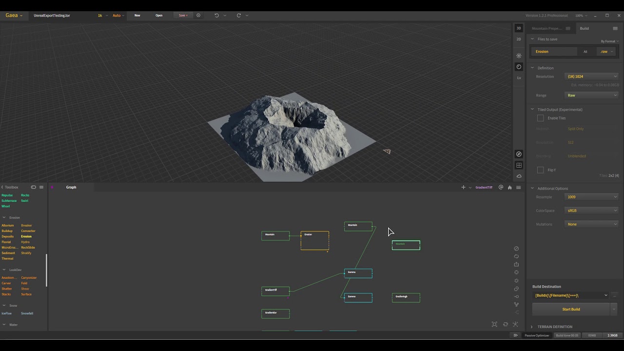 Quadspinner Gaea : Export issues and going to Unreal