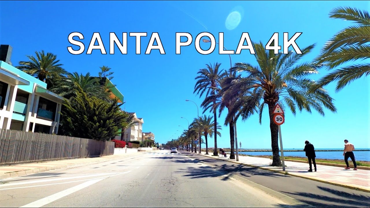 Conduciendo por Santa Pola en directo - en vivo - live (Elche, Alicante, Valencia) 4K Viaje en Coche