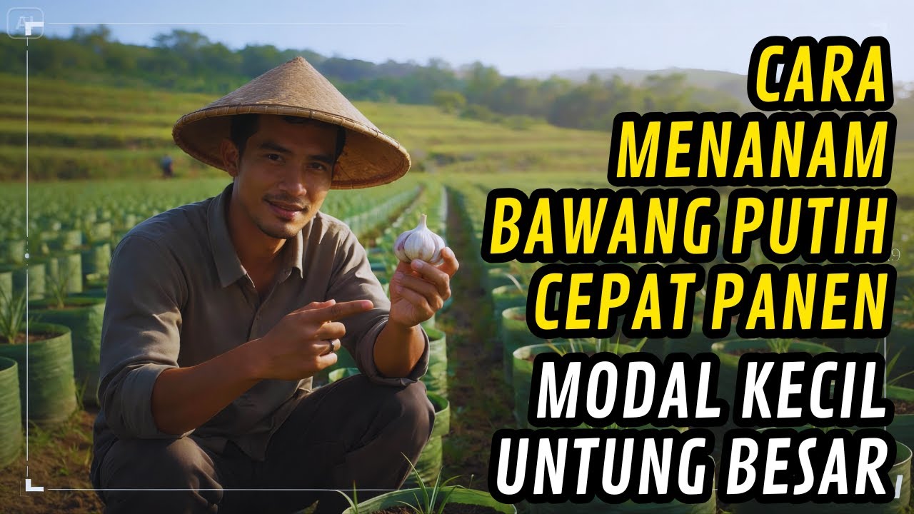 Awalnya Diremehkan. Panen Bawang Putih Polybag Ini Mengejutkan! Begini Caranya!