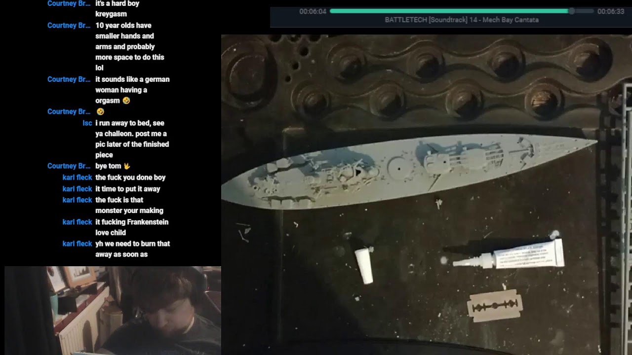 Challeon Fail Builds a 1/700 HMS Rodney - Tamiya Kit - Livestream 1