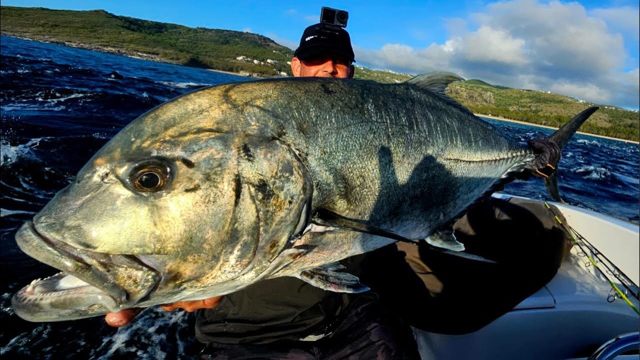 Big GT catch on Popper at Rodrigues 🐟🎣