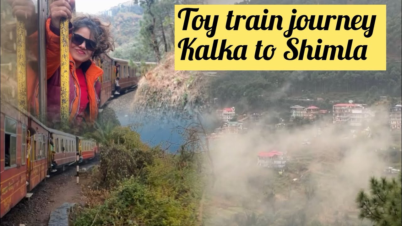 Kalka to shimla toy train journey 🚂🌨️✨ delhi to shimla journey details 🛤️🛺 #divyasharma part-1))