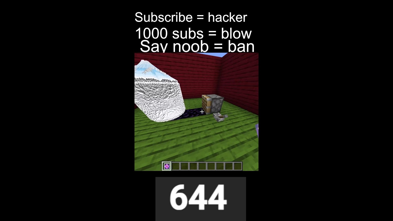 SUB = HACKER MINECRAFT LIVE 67