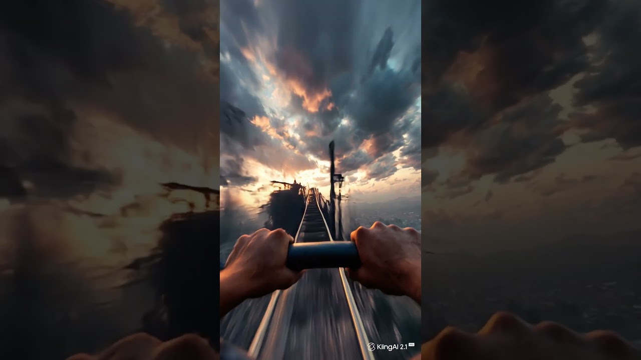 AI generated Roller coaster #viral #shorts