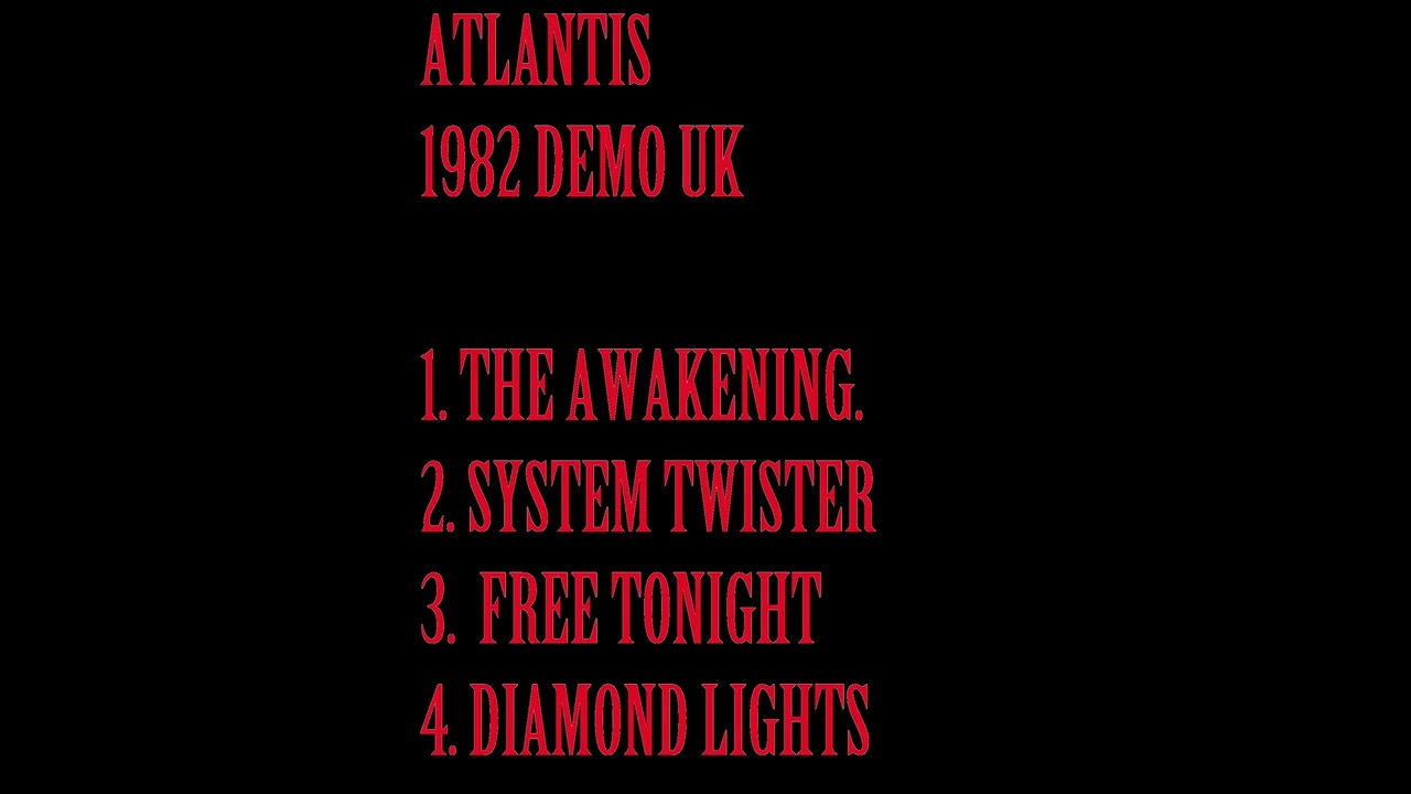 Atlantis 4 track demo UK NWOBHM 1982 Heavy Metal