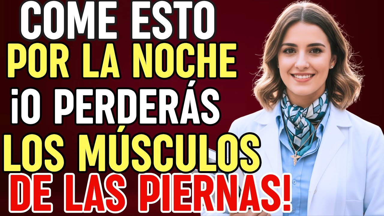 Adultos mayores ¡COMAN Esta PROTEÍNA Antes de Dormir o perderán fuerza en las piernas | Salud Senior