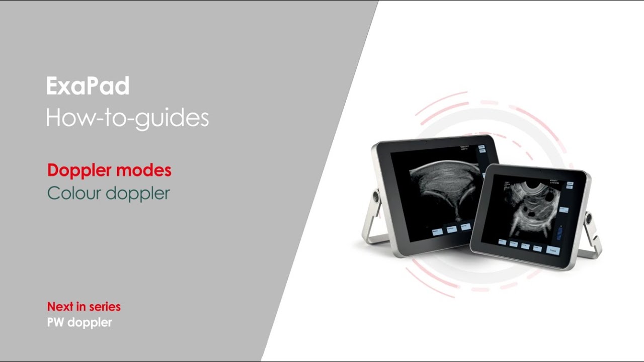 How to enable colour, PW, Power doppler modes on the ExaPad