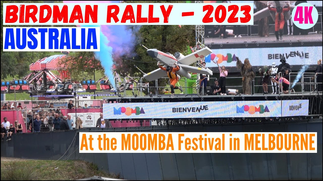 Birdman Rally 2023 at the Moomba Festival, Melbourne / 4K