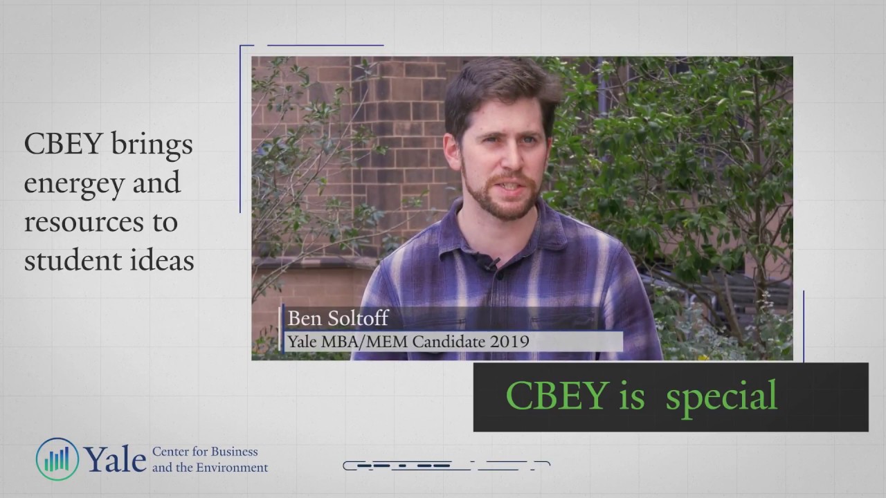 Yale's Center for Business and Environment Degree Program