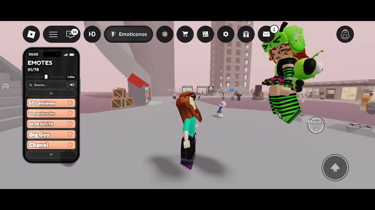 Bailando en roblox