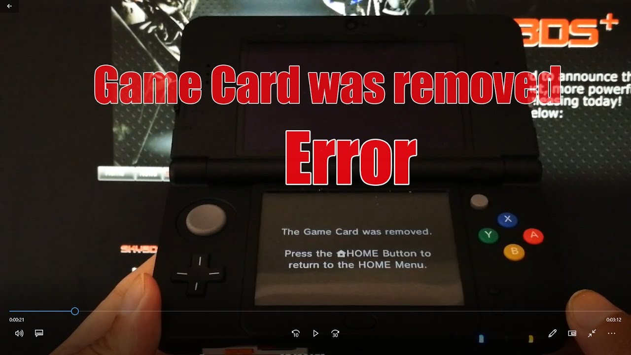 Game Card was Removed Error When Using Sky3ds PLUS