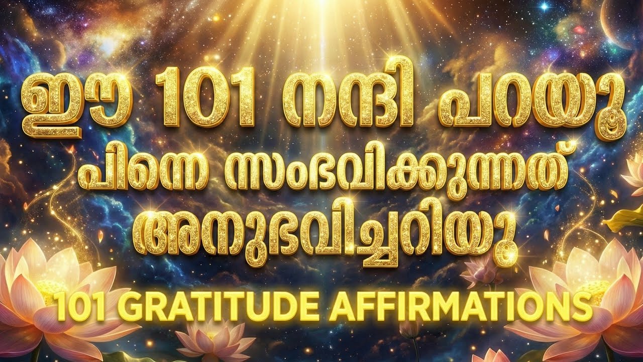 ദിവസവും ഇത് കേൾക്കൂ, സമ്പത്തും സമാധാനവും നിങ്ങളെ തേടിവരും | Powerful Morning Gratitude Meditation