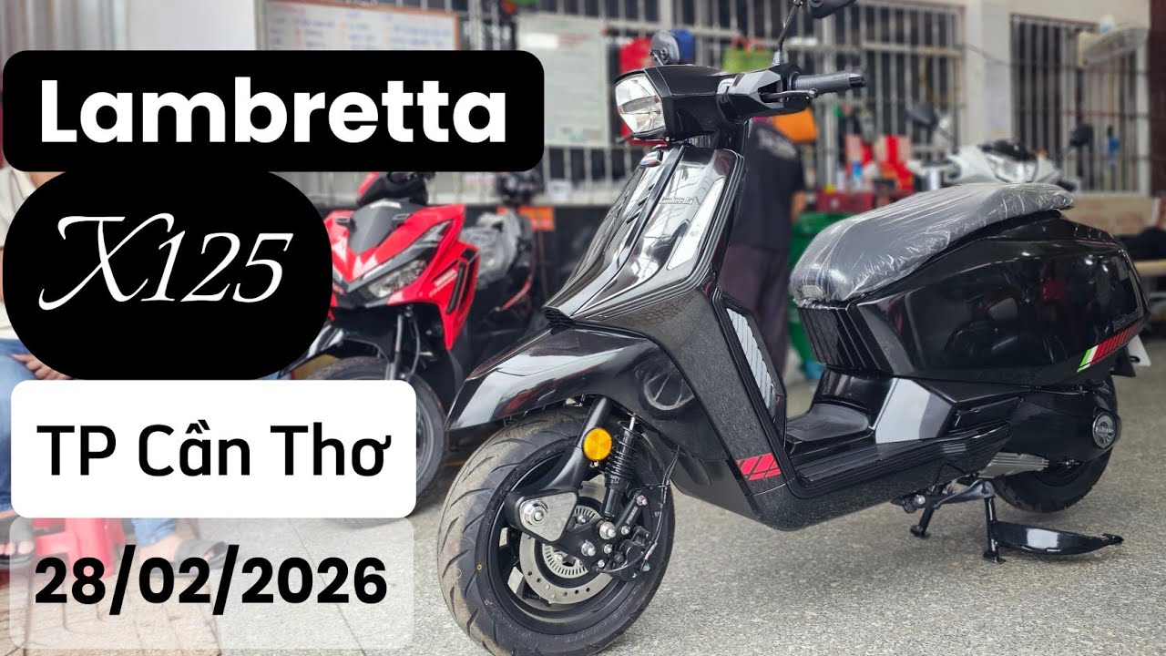 Tiếp tục Nổ Máy Lambretta X125 màu Đen ship TP Cần Thơ ngày 28/02/26.Khải Phạm #lambretta #lamb #125