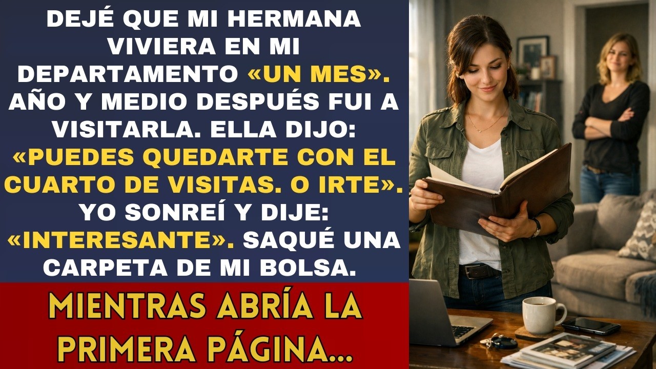 Dejé que mi hermana viviera en mi depa 'un mes'. Año y medio después me dijo: 'Ahora es mío'