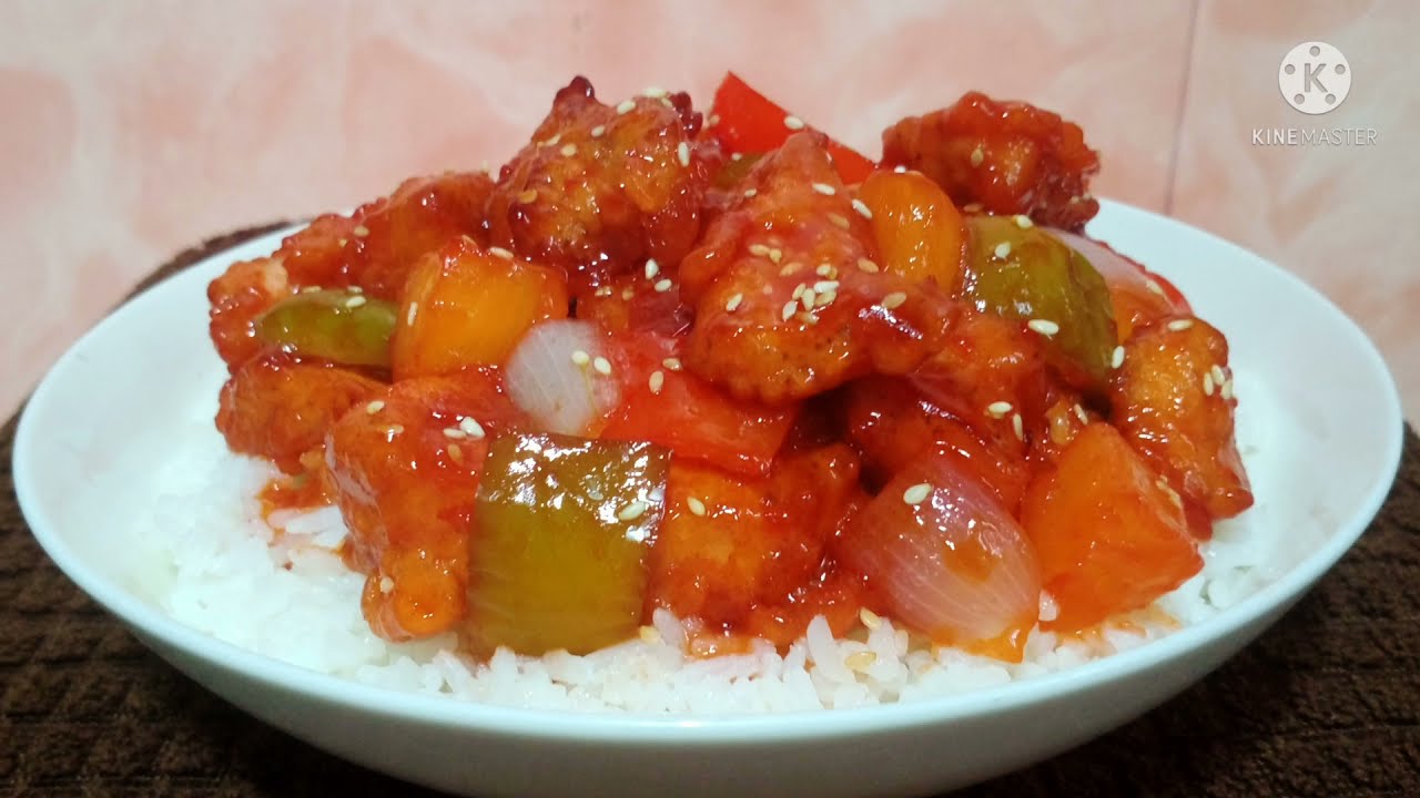 Курица в кисло-сладком соусе по-ресторански/легкий в приготовлении рецепт