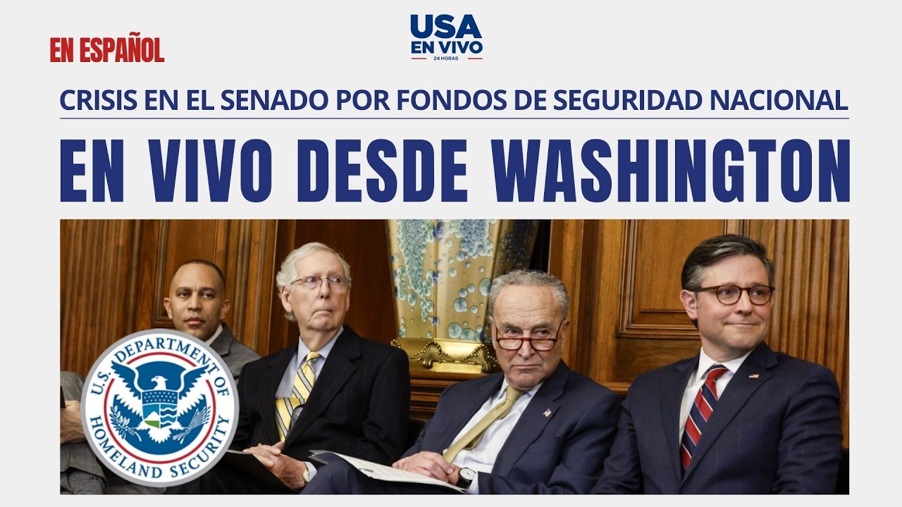 EN VIVO El Senado en crisis por disputa sobre la financiación del DHS | USA EN VIVO 🔴