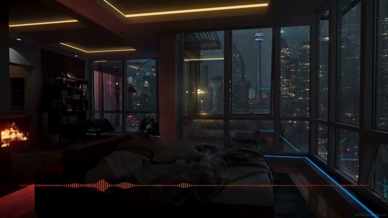 Urban Serenity: NYC Nightfall with Beethoven