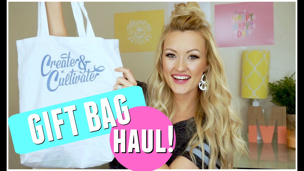 WHAT'S IN MY GIFT BAG HAUL! || Create & Cultivate!