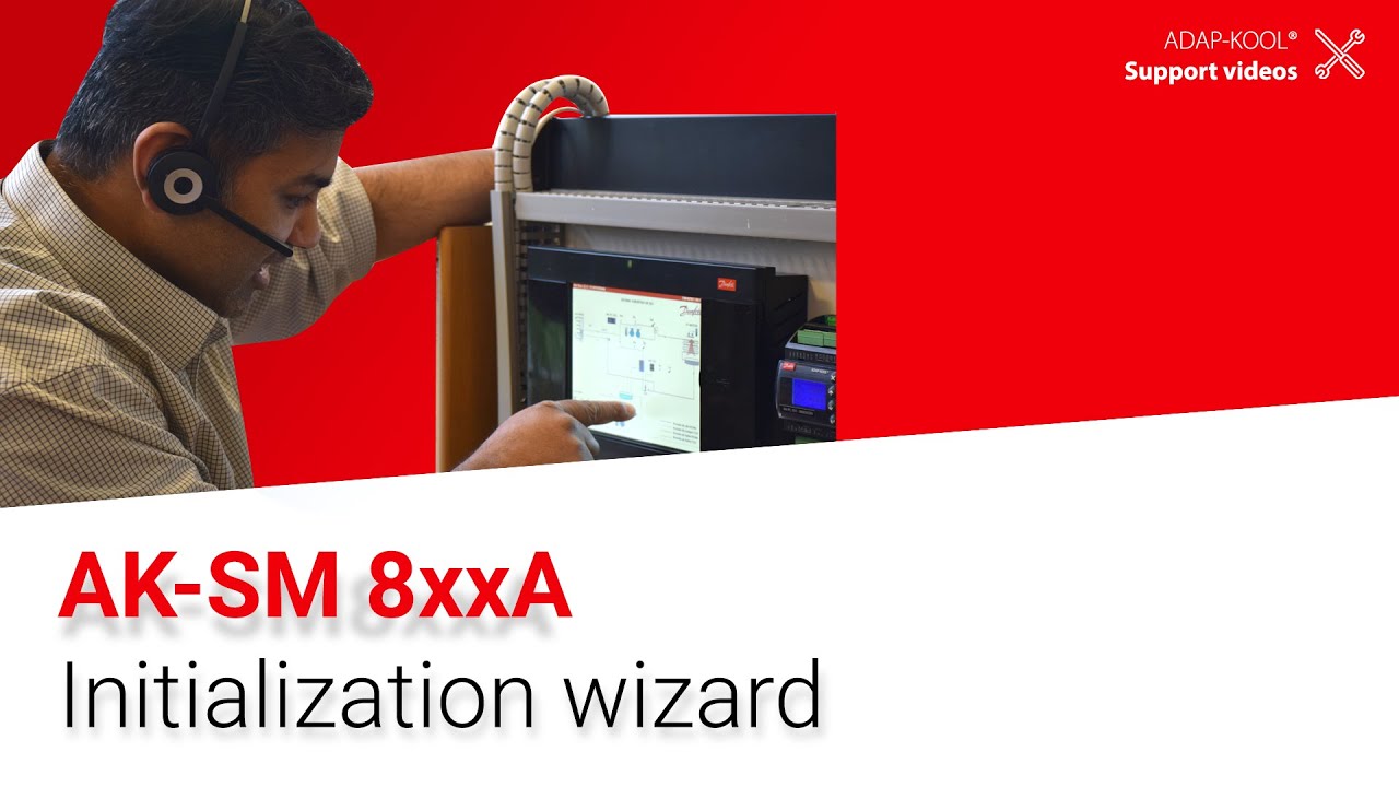 How to use the initialization wizard on the new AK-SM 800A