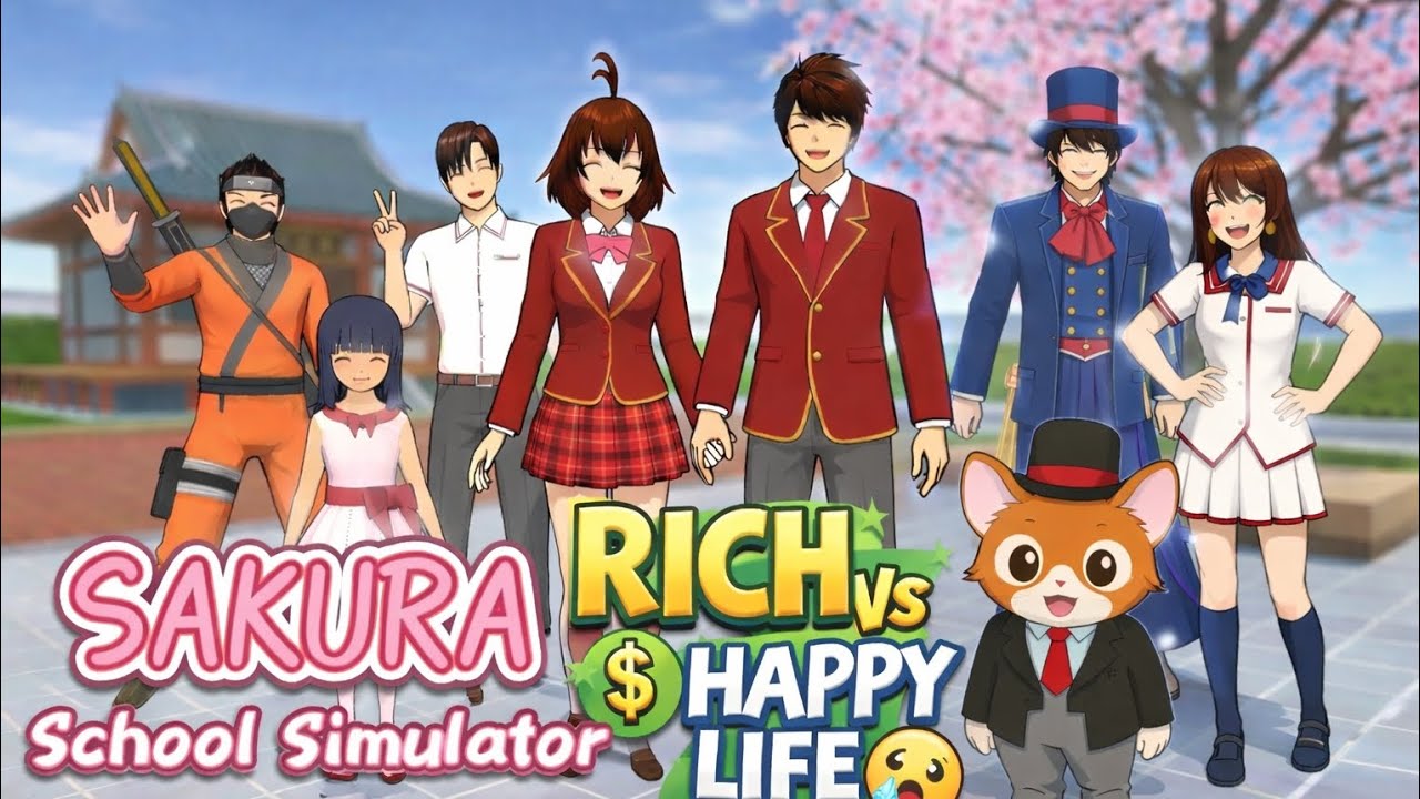 Sakura school simulator | Rich Vs Poor life ✨✨🏠🤑🤑🤑 | #gamingchannel #mobilethgames #mio #jumbo 