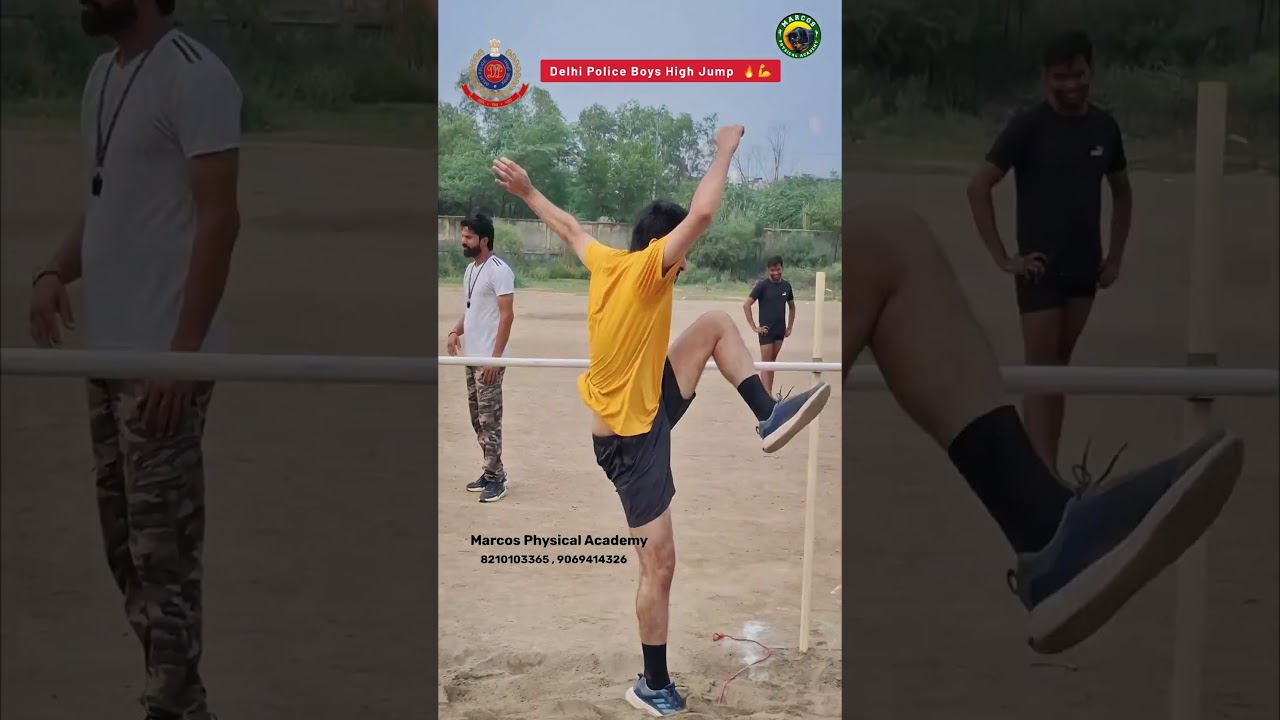 Delhi Police Boys High Jump Training 😡💯 || 