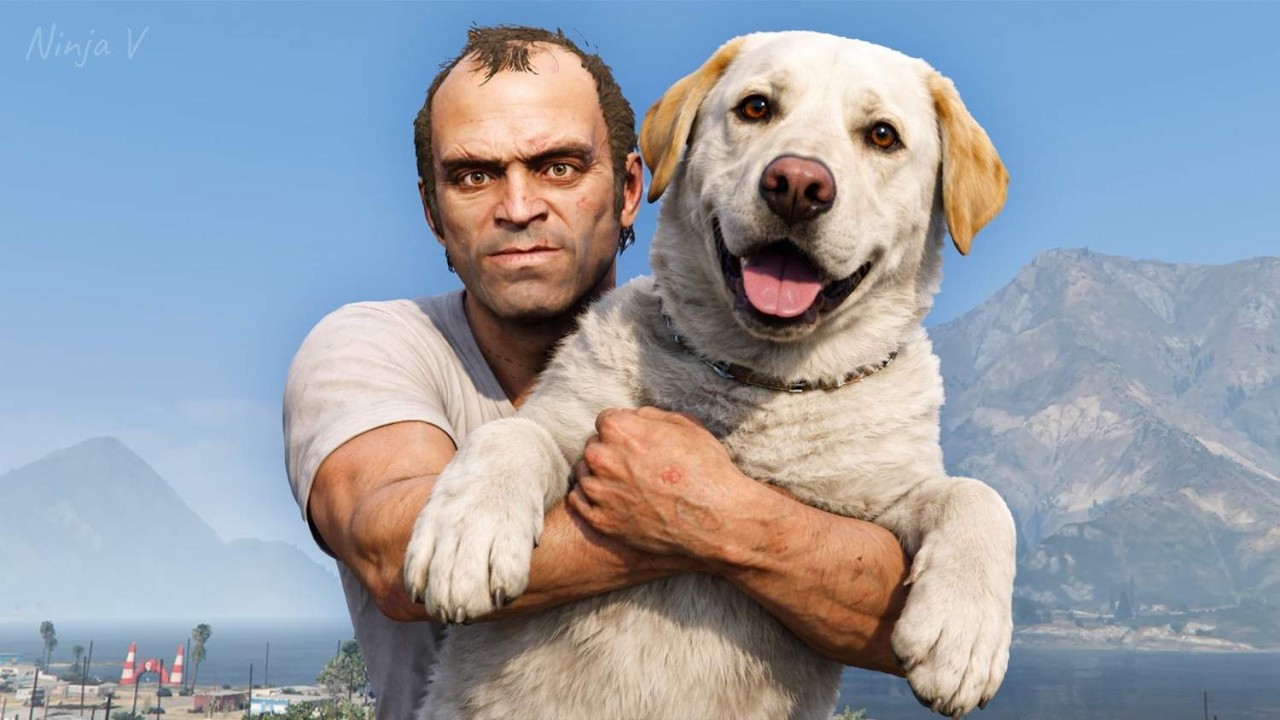 GTA V - Trevor Adopted an Dog