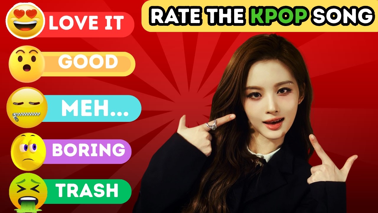 RATE THE KPOP SONG 😍🤐🤮 50 Popular Kpop Songs | KPOP QUIZ 2026