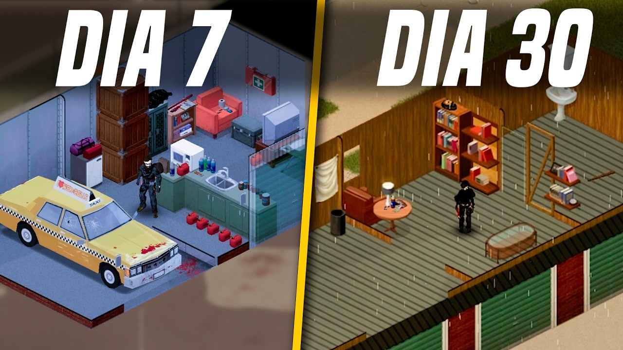 Sobreviví 30 días encerrado en un garage | Project Zomboid Build 42