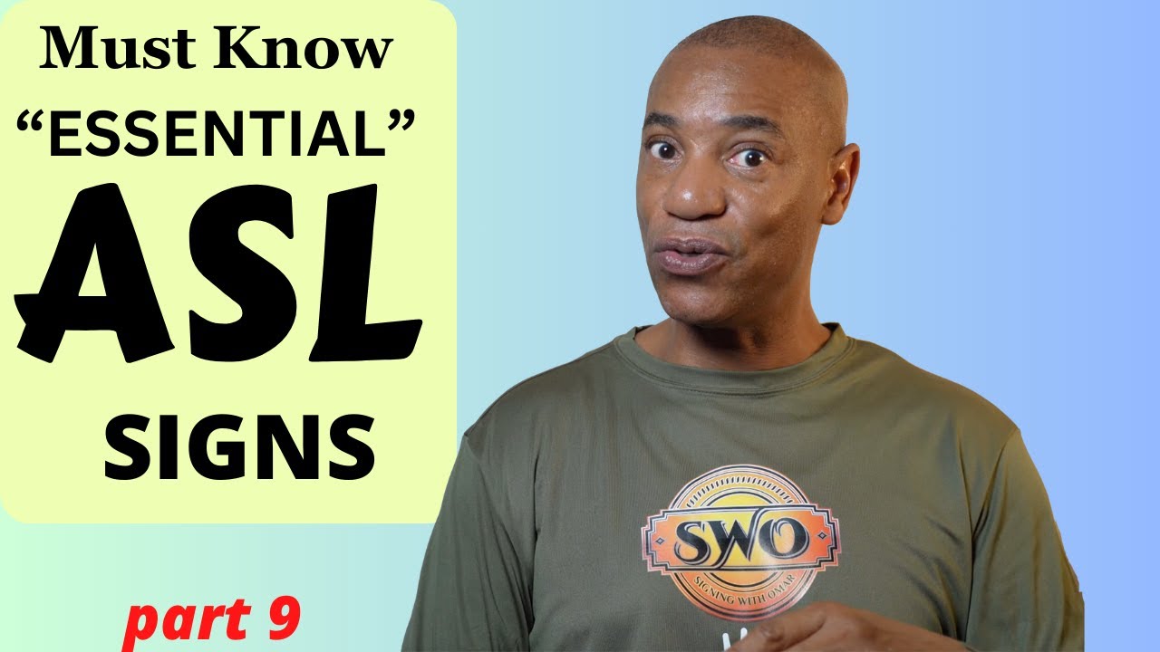 Essential Common ASL Signs (part 9) | American Sign Language | Signing Time | ASL