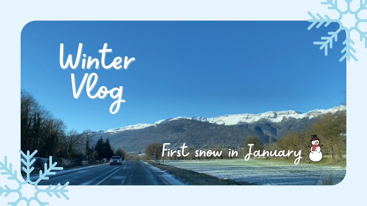 FIRST SNOW IN NEW YEAR #wintervlog 