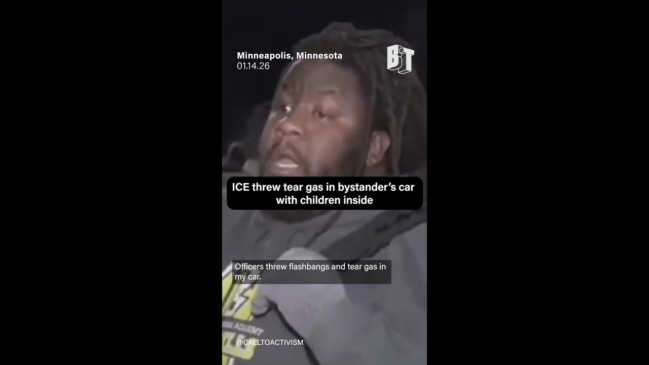 ICE threw tear gas in bystander's car with children inside