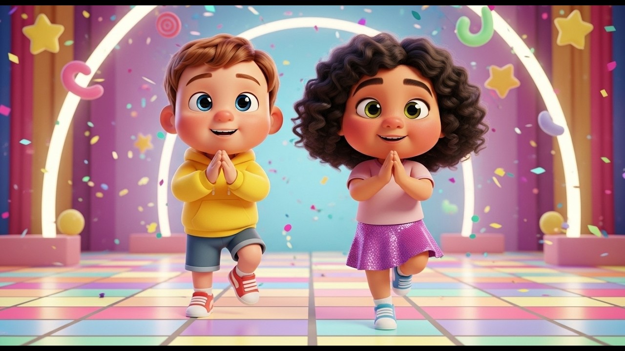 Kids Dance Song for Children 🎵 Clap, Jump & Move! Fun Preschool Action Song | Kids KooKoo