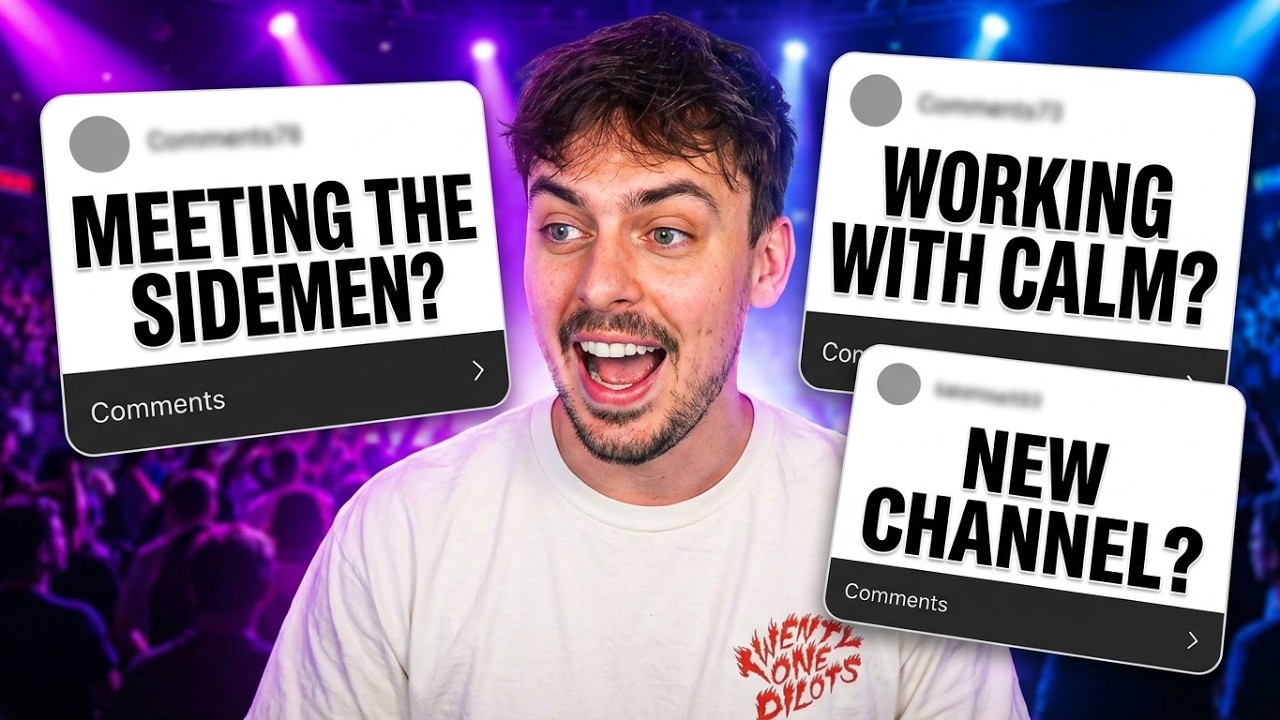 My BRAND NEW CHANNEL Q&A | meeting the sidemen, working with calm, and more