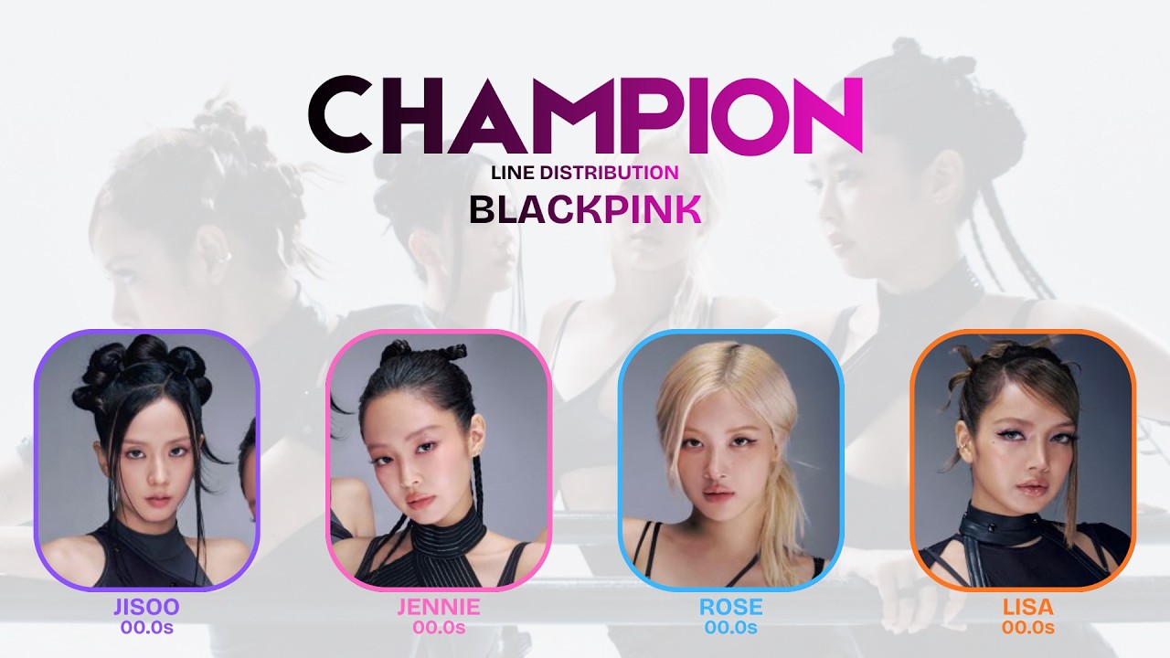 BLACKPINK - Champion Line Distribution