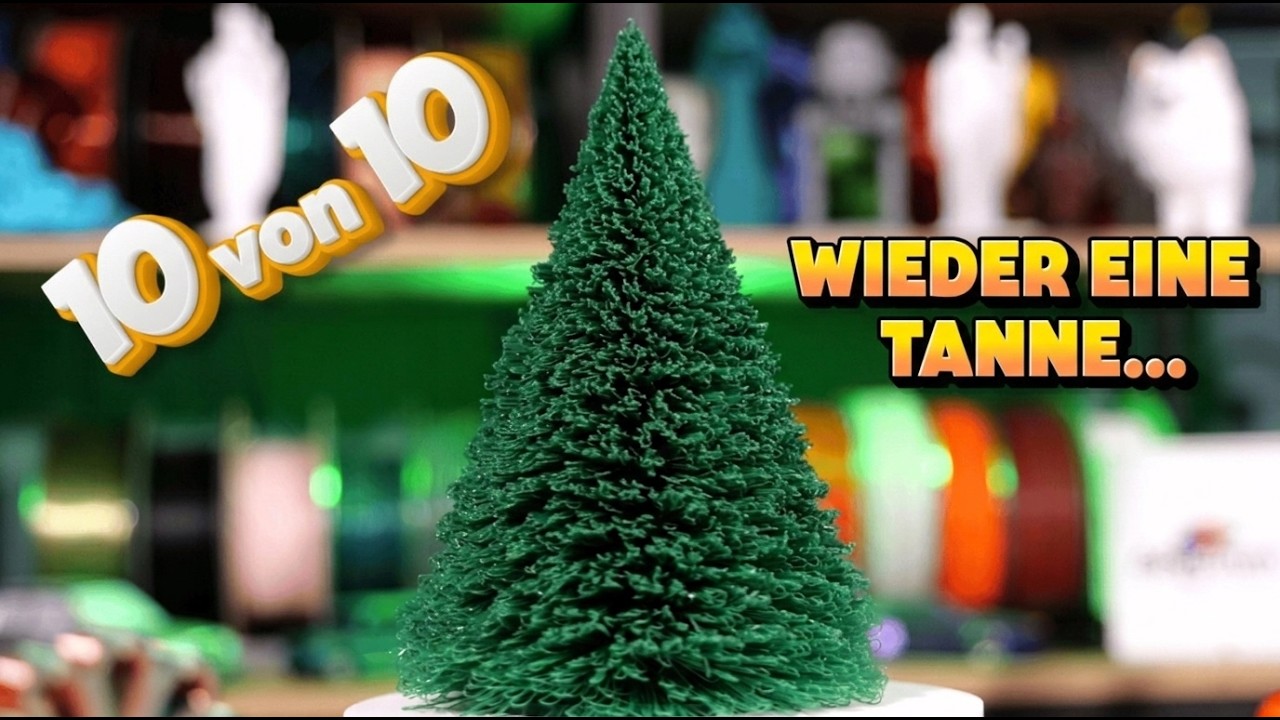 Die besten 3D-gedruckten Tannenbäume! 🌲 Spectrum PLA Tooling Dark Green & Speed-Tipps