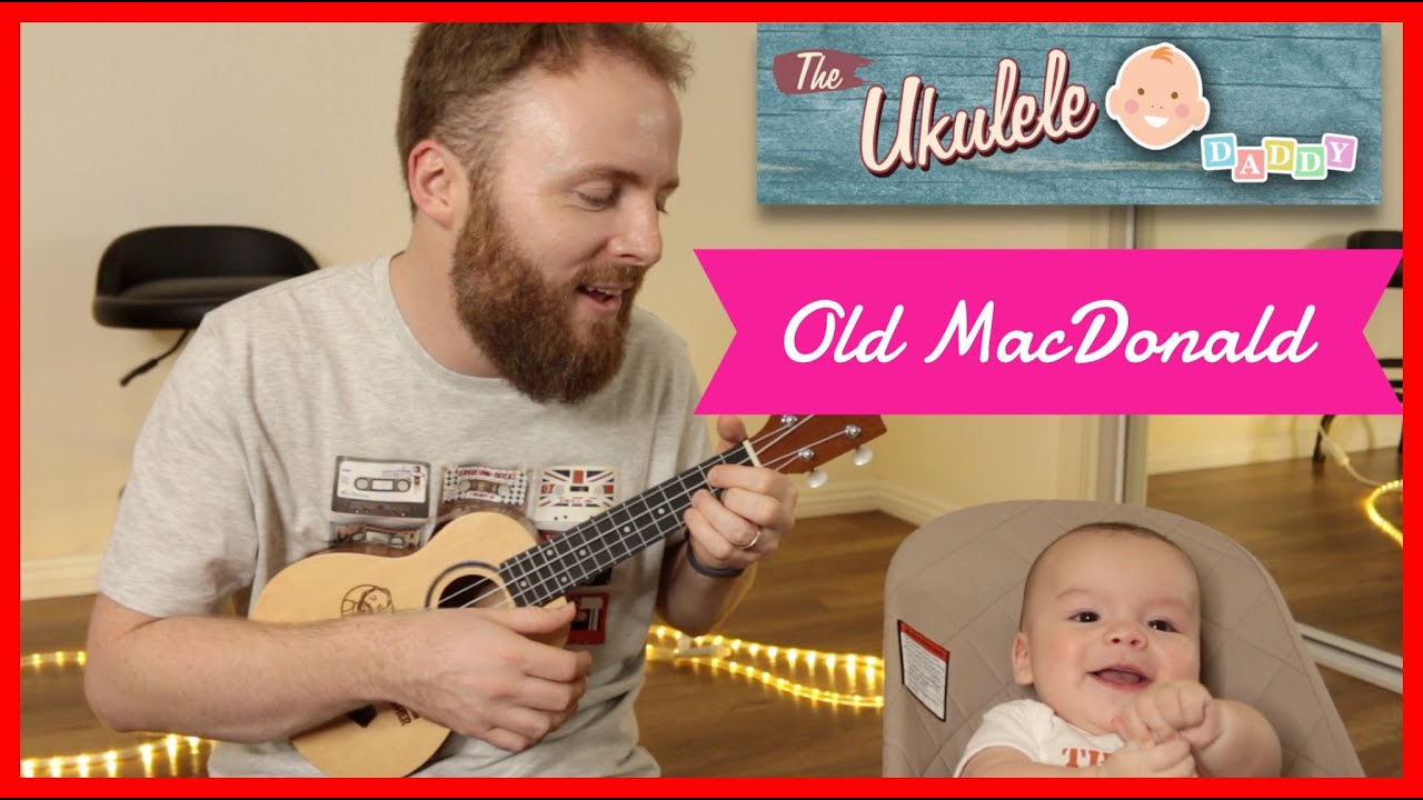 Old MacDonald Had A Farm - Ukulele Tutorial (Kids Songs & Nursery Rhymes)