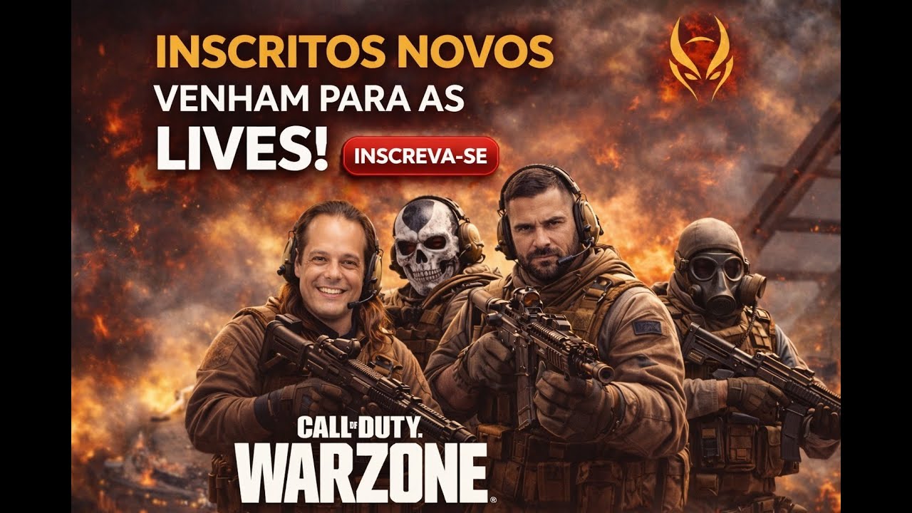 🎮🔥WARZONE AO VIVO 🔥 SQUAD INSANO + JOGADAS AGRESSIVAS | VEM PRO TIME!🎮🔥