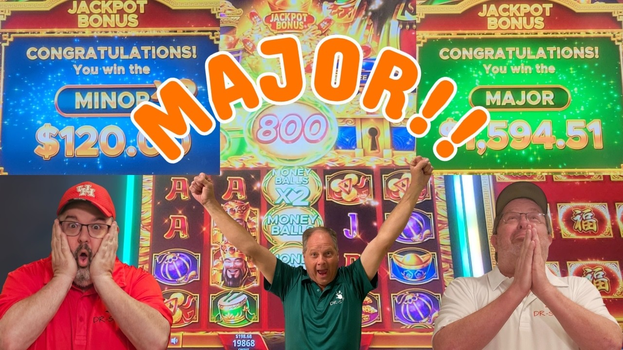 MAJOR Jackpot Hit at Coushatta on Magic Treasures Gold Emperor Slot! 💥🎰