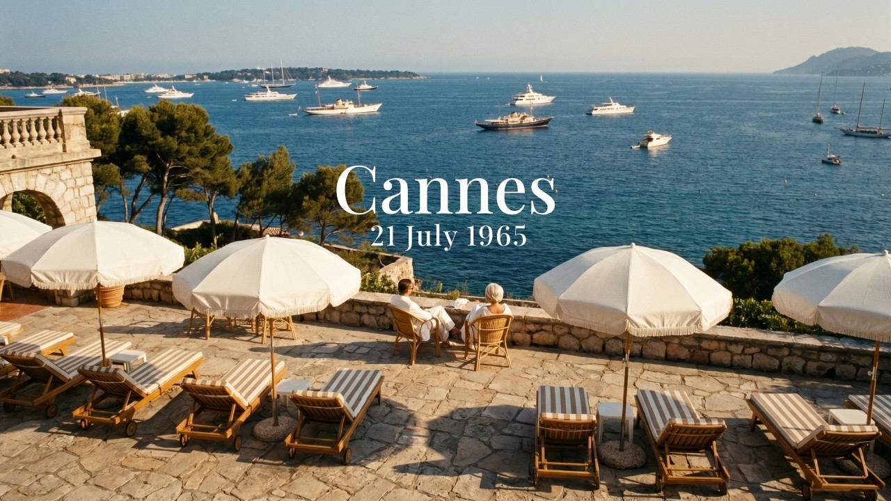 Afternoon in Cannes 1965 🍸 Old Money Poolside Vibes & Vintage Lounge