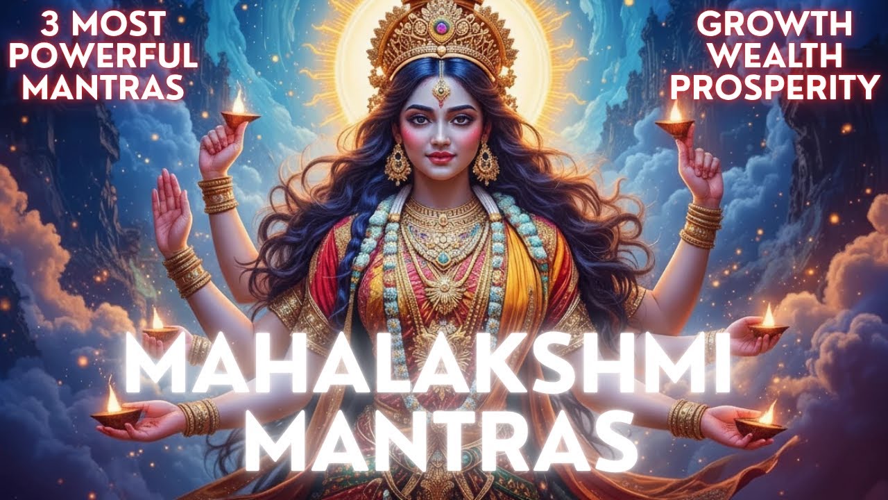 3 Powerful Mahalakshmi Mantras | Prosperity, Wealth & Growth | Full Chant 108 Times