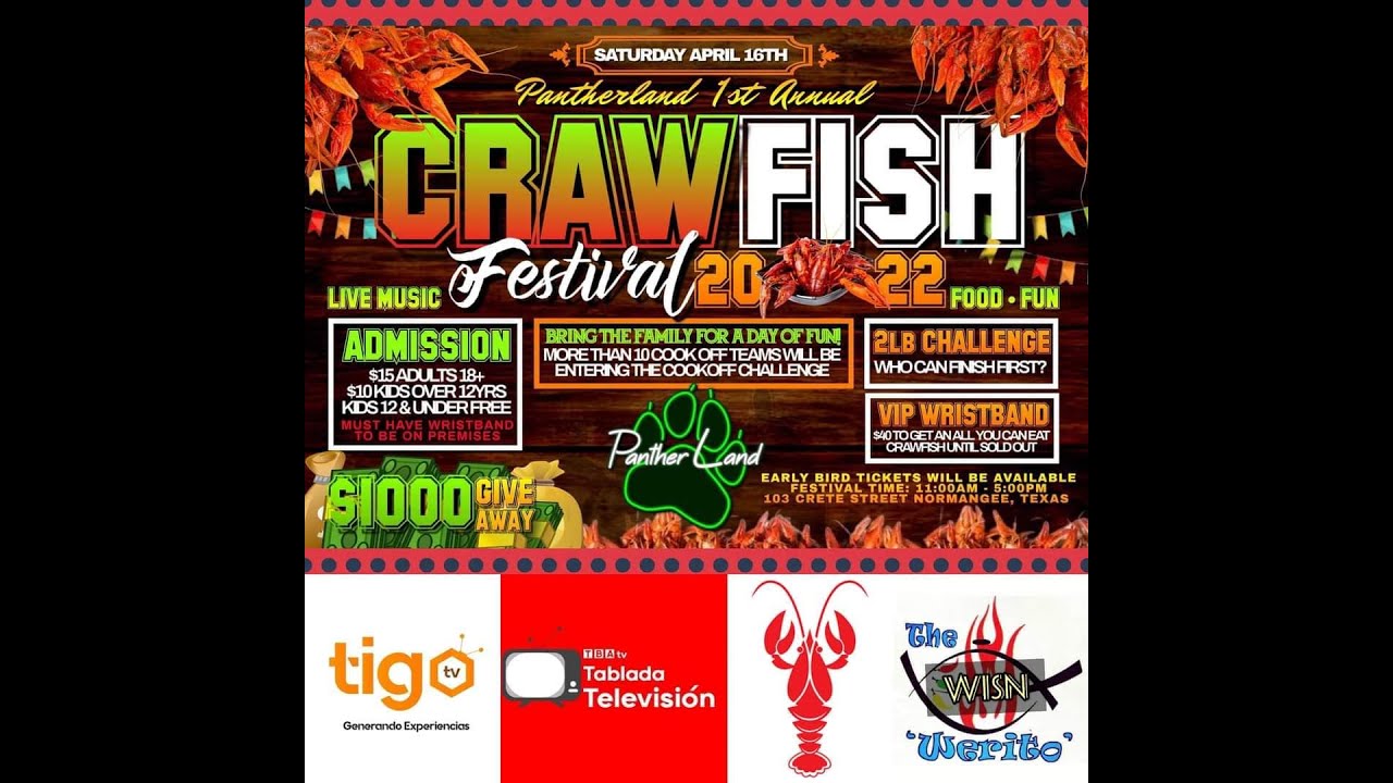 1st Annual Crawfish Festival at Panther Land, Normagee, TEXAS! TigoTV - TBA - thewisn.com - America