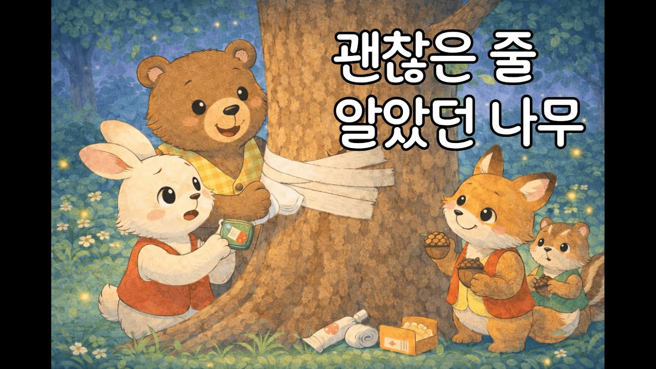 나무가 아픈데, 말을 안 해요.