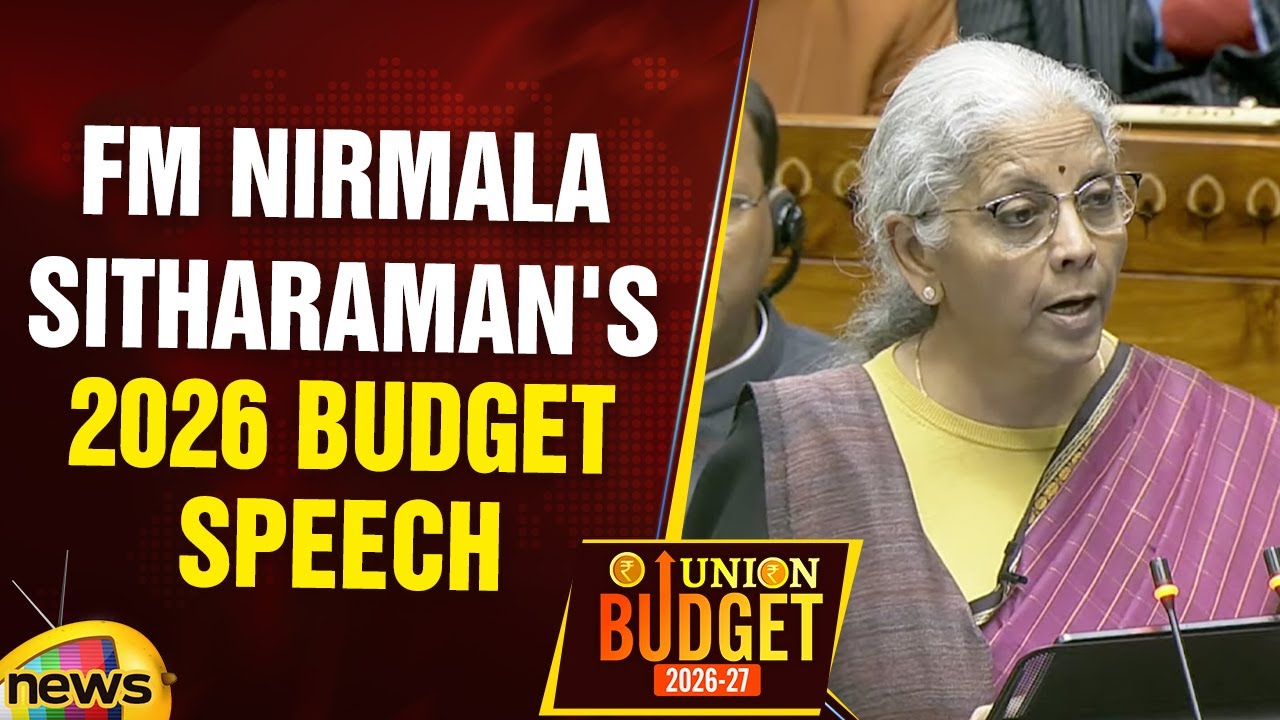FM Nirmala Sitharaman's 2026 Budget Speech | Union Budget 2026 | Budget 2026 Updates | Mango News