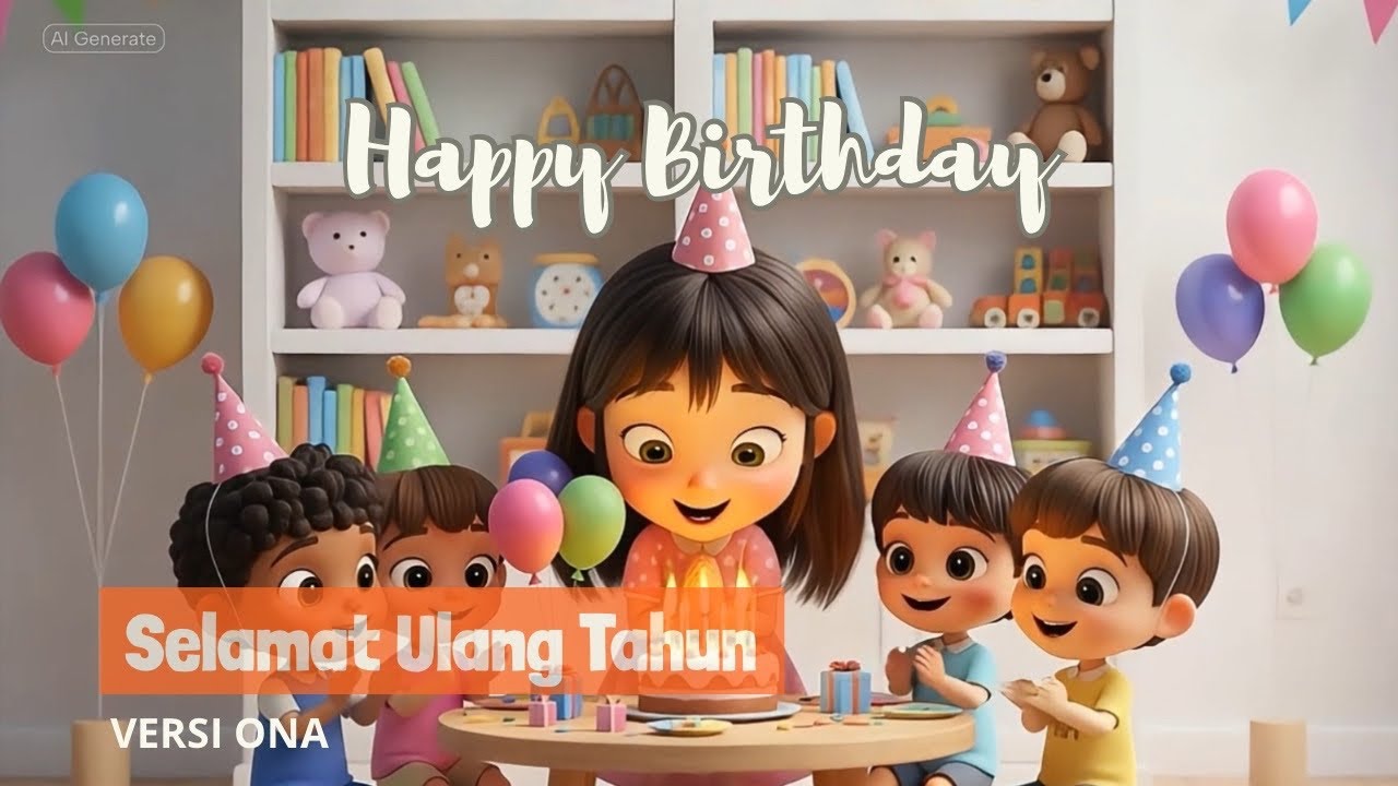 Selamat Ulang Tahun - Versi Ona | Lagu Anak Ceria | Dunia Ona | Lagu Anak Indonesia