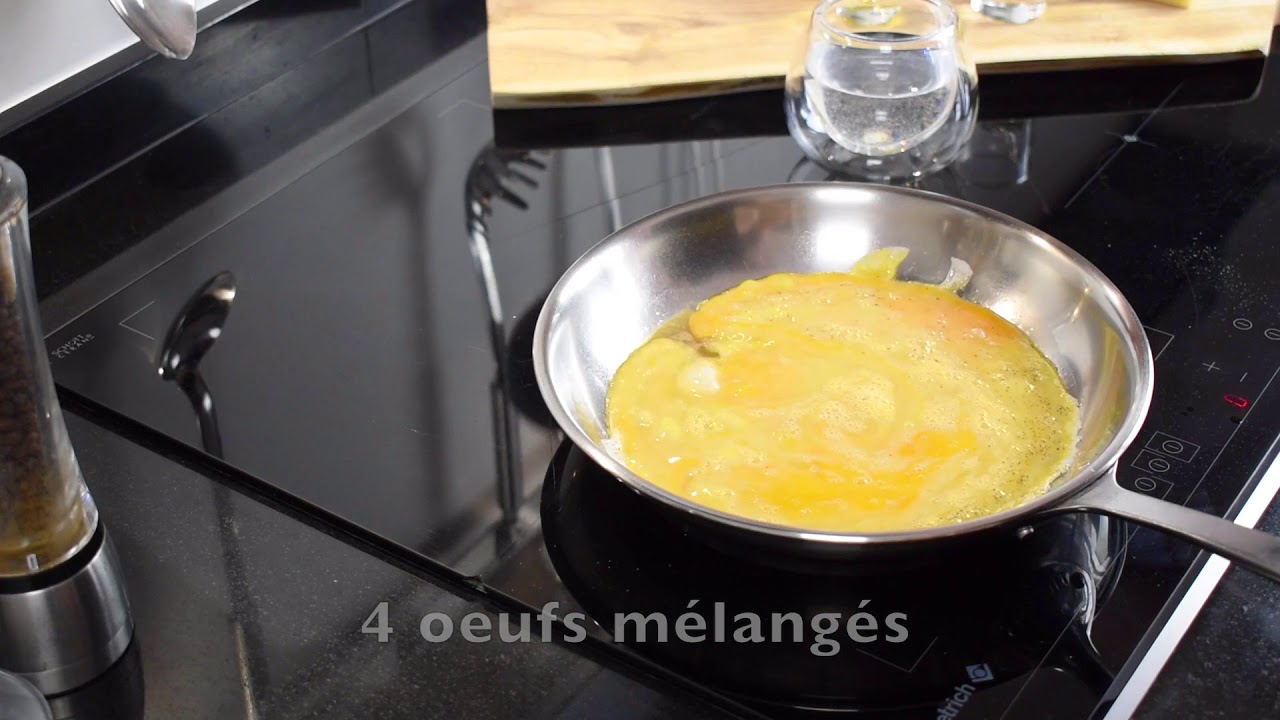 Comment cuisiner une omelette dans une poêle en inox