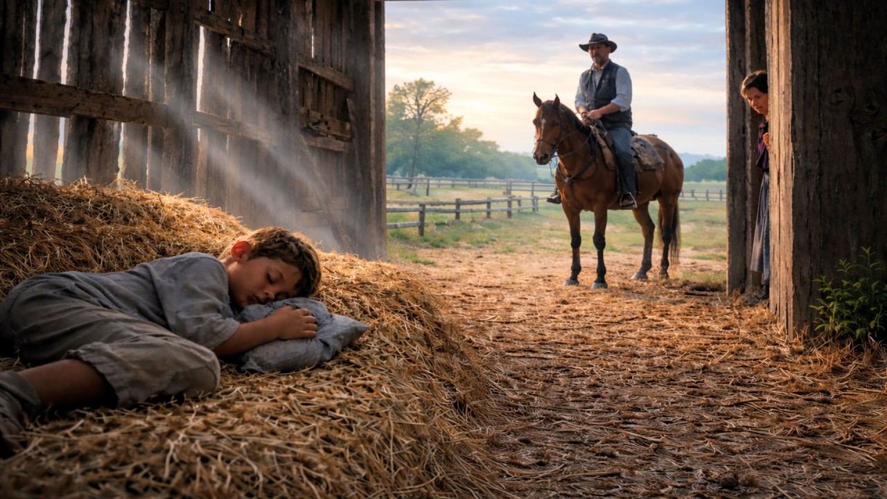 Fazendeiro Viúvo Encontra MENINO Dormindo no CELEIRO… e o que Descobre Muda Tudo...