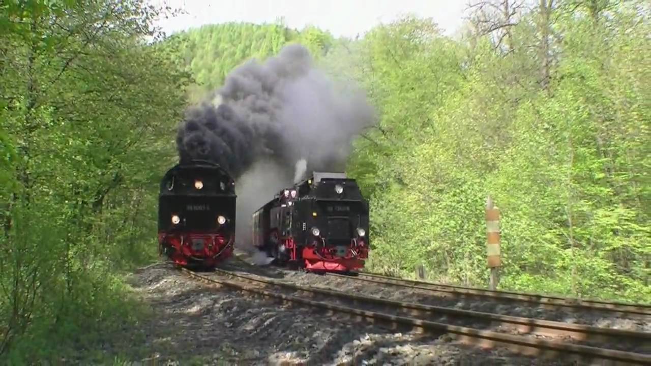 (HD) Doppelausfahrt Eisfelder Talmühle mit 99 7245 & 99 6001